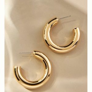 NWT Anthropologie Tube Hoop Earrings